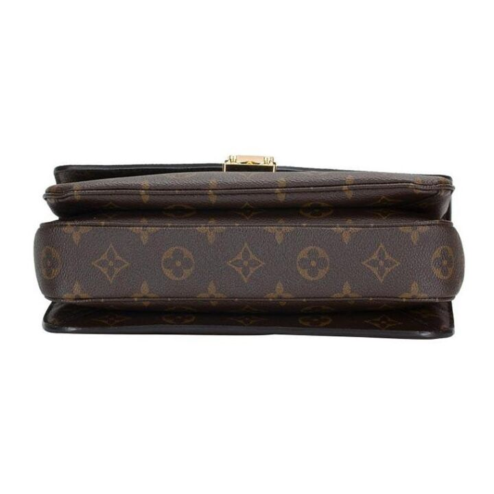 LOUIS VUITTON Pochette Metis 经典复古便携 涂层帆布拼牛皮饰边 腋下包邮差包单肩斜挎手提包 女款 棕色