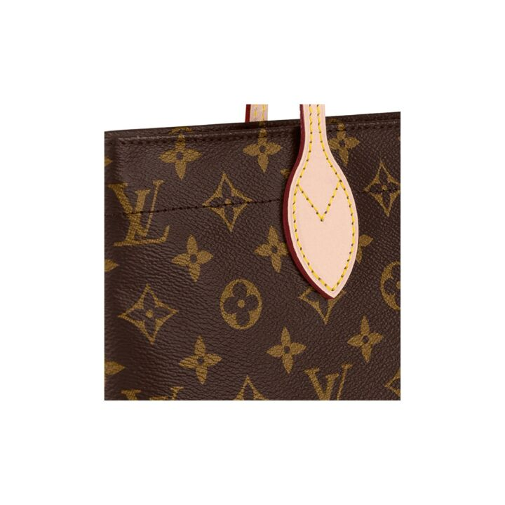 LOUIS VUITTON Carry It 经典老花 牛皮拼帆布 托特包Tote包购物袋单肩包 女款 棕色