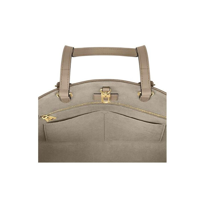LOUIS VUITTON ONTHEGO 老花压纹 粒面牛皮革 托特包Tote包购物袋单肩手提包 中号 女款 灰褐色