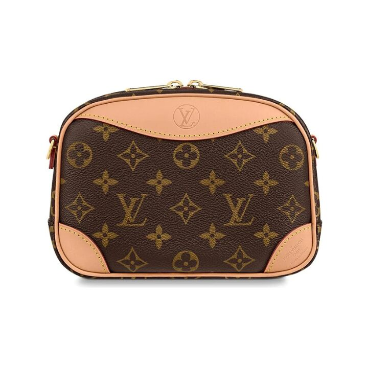 LOUIS VUITTON Deauville 老花满印 牛皮 单肩斜挎包 迷你 女款 棕色
