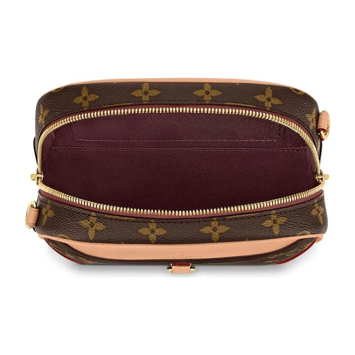 LOUIS VUITTON Deauville 老花满印 牛皮 单肩斜挎包 迷你 女款 棕色