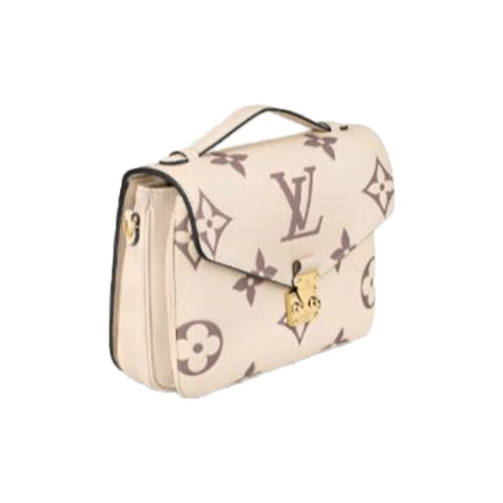 LOUIS VUITTON Pochette Metis 老花压花S-Lock锁扣 牛皮革 邮差包手提单肩手提包 女款 米白色