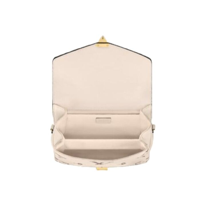 LOUIS VUITTON Pochette Metis 老花压花S-Lock锁扣 牛皮革 邮差包手提单肩手提包 女款 米白色