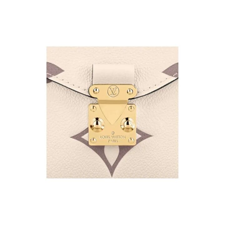 LOUIS VUITTON Pochette Metis 老花压花S-Lock锁扣 牛皮革 邮差包手提单肩手提包 女款 米白色