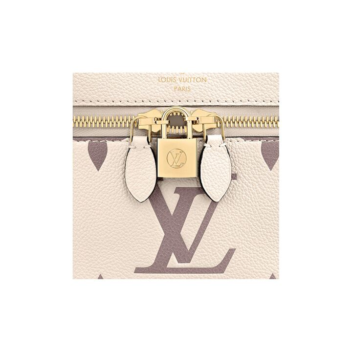 LOUIS VUITTON Vanity 徽标印花 粒面牛皮 手提斜挎单肩包 女款 奶白/淡粉