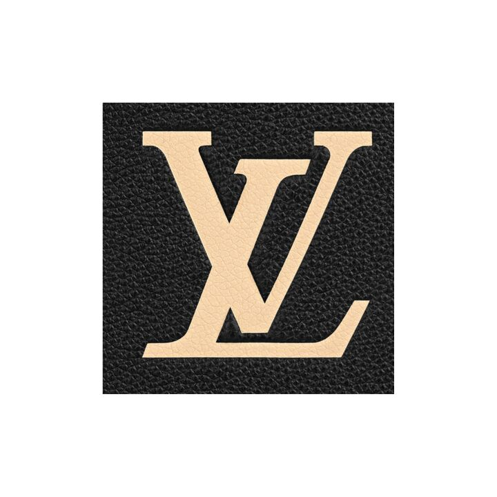 LOUIS VUITTON ONTHEGO 经典老花满印 压花粒面牛皮 托特包Tote包购物袋单肩手提包 小号 女款 黑色/米色