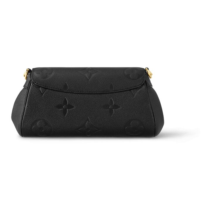 LOUIS VUITTON Favorite 经典老花压花链条 柔软粒面牛皮 腋下包单肩包 女款 黑色 ##