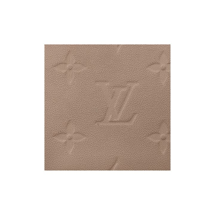 LOUIS VUITTON GRAND PALAIS 双色压纹经典老花 粒面牛皮 手提包 女款 棕色