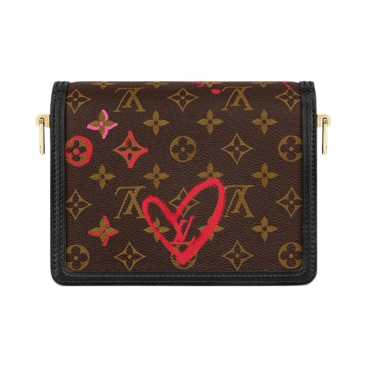 LOUIS VUITTON Fall inove Mini Dauphine 达芙妮 #无链条# 牛皮 手拿斜挎单肩包 迷你 女款 棕色