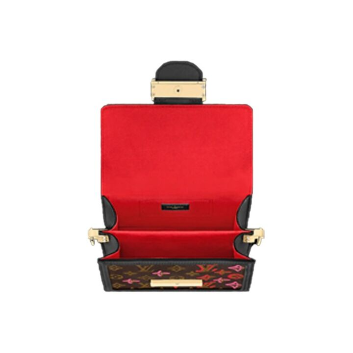 LOUIS VUITTON Fall inove Mini Dauphine 达芙妮 #无链条# 牛皮 手拿斜挎单肩包 迷你 女款 棕色