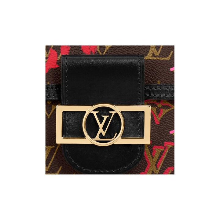 LOUIS VUITTON Fall inove Mini Dauphine 达芙妮 #无链条# 牛皮 手拿斜挎单肩包 迷你 女款 棕色