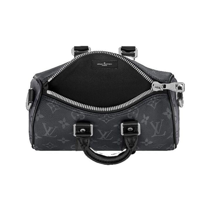 LOUIS VUITTON keepall XS 经典老花满印可调节肩带 帆布涂层拼牛皮饰边 手提包单肩包斜挎包 加小号 男女同款 黑色