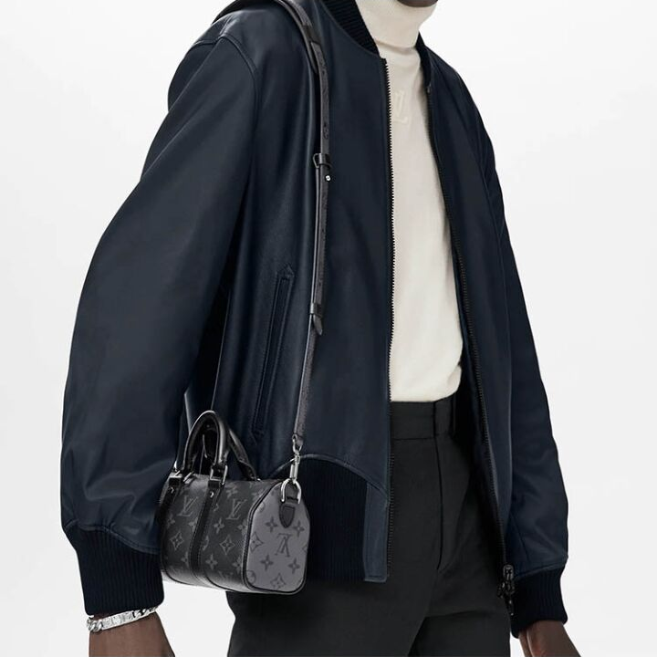 LOUIS VUITTON keepall XS 经典老花满印可调节肩带 帆布涂层拼牛皮饰边 手提包单肩包斜挎包 加小号 男女同款 黑色