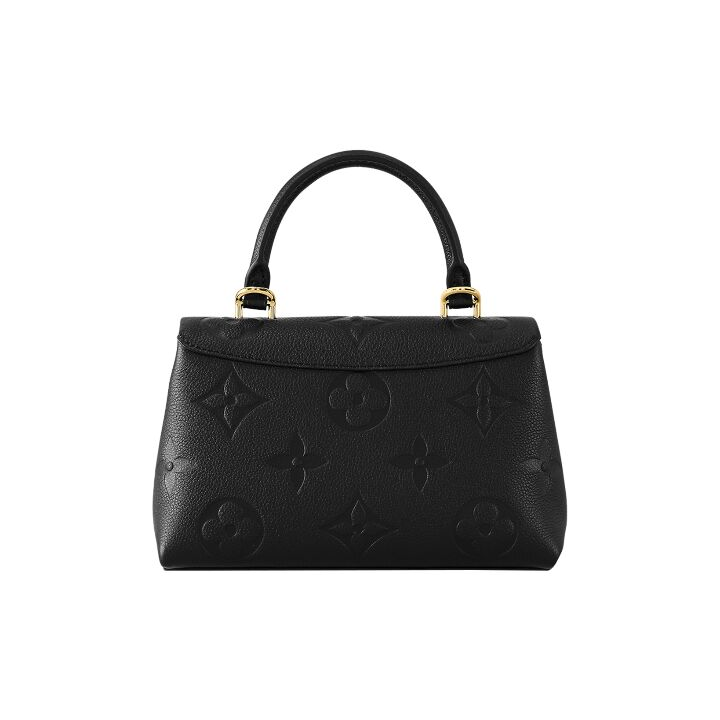 LOUIS VUITTON Madeleine BB可拆卸可调节肩带 压花粒面牛皮革 单肩斜挎手提包 小号 女款 黑色