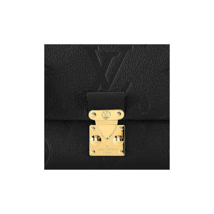 LOUIS VUITTON Madeleine BB可拆卸可调节肩带 压花粒面牛皮革 单肩斜挎手提包 小号 女款 黑色