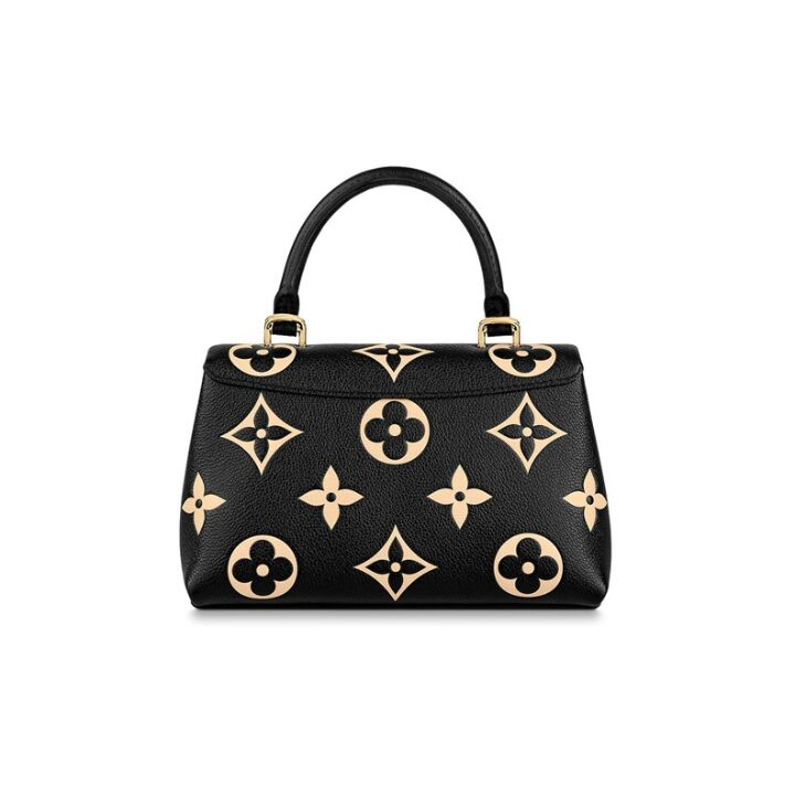LOUIS VUITTON Madeleine BB 可拆卸可调节肩带压花 牛皮 单肩斜挎手提包 小号 女款 黑色