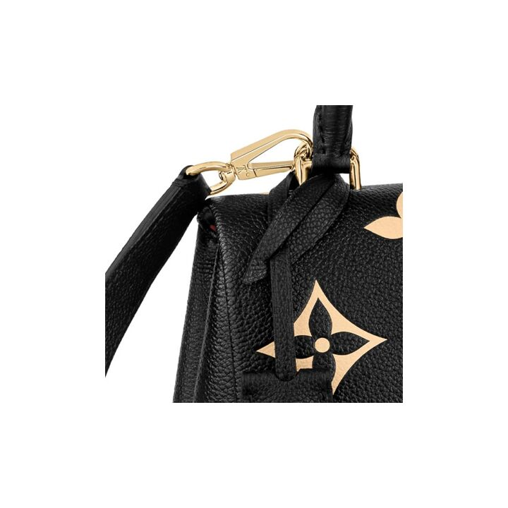 LOUIS VUITTON Madeleine BB 可拆卸可调节肩带压花 牛皮 单肩斜挎手提包 小号 女款 黑色