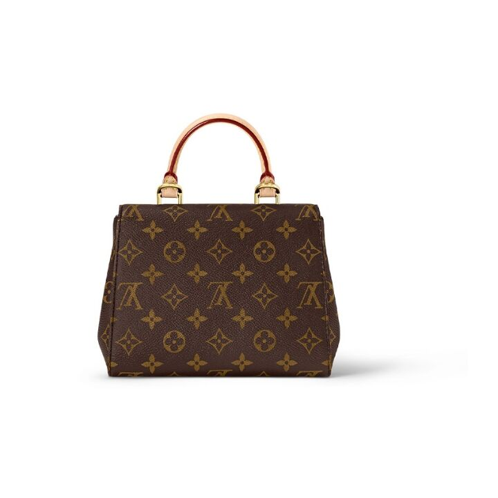 LOUIS VUITTON Cluny Mini 老花可拆卸肩带 涂层帆布拼牛皮革饰边 手提单肩斜挎包 小号 女款 棕色