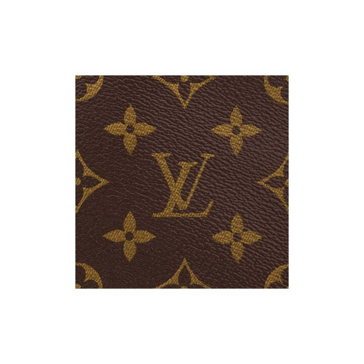 LOUIS VUITTON Carryall PM 经典老花满印 涂层帆布拼牛皮饰边 子母包手提单肩包 小号 女款 棕色