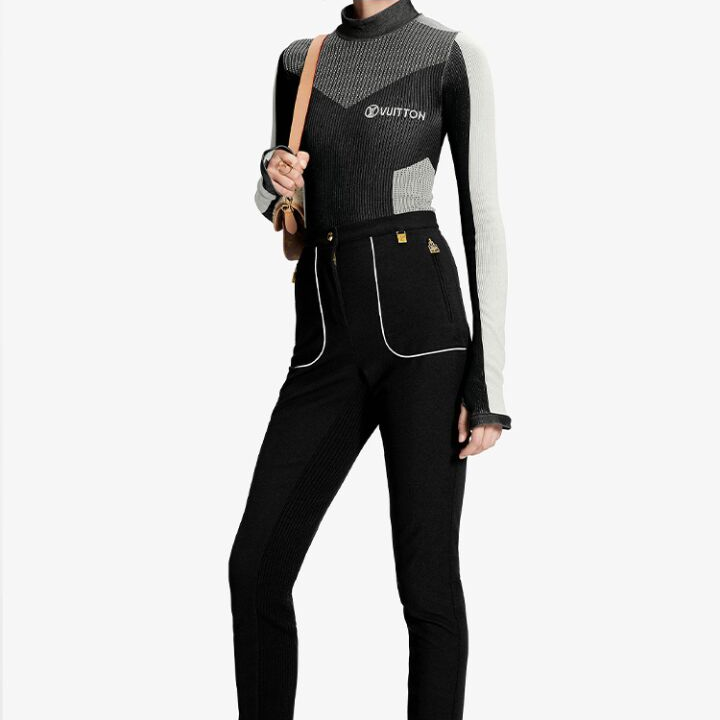 LOUIS VUITTON Diane 时尚潮流徽标Logo老花满印 涂层帆布拼羊毛皮拼牛皮饰边 腋下包法棍包手提单肩包 女款 棕色