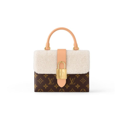 LOUIS VUITTON twist MM不可拆卸可滑动调节肩带 Epi粒面牛皮革 手提单肩斜挎包 中号 女款 石英色