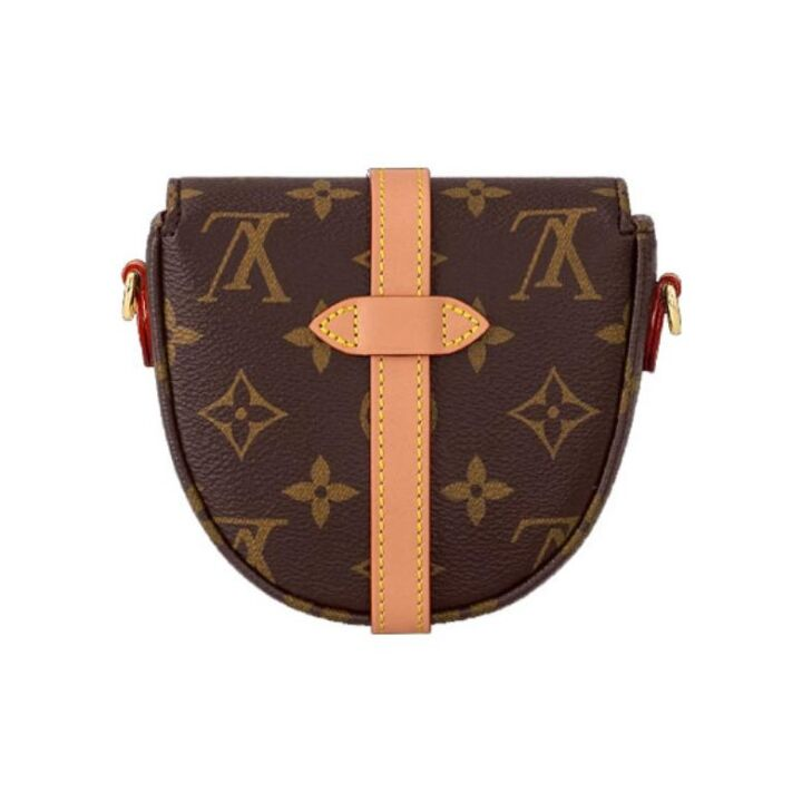 LOUIS VUITTON 老花满印可拆卸肩带 帆布拼皮革 双子星 马鞍包单肩斜挎包 迷你 女款 棕色