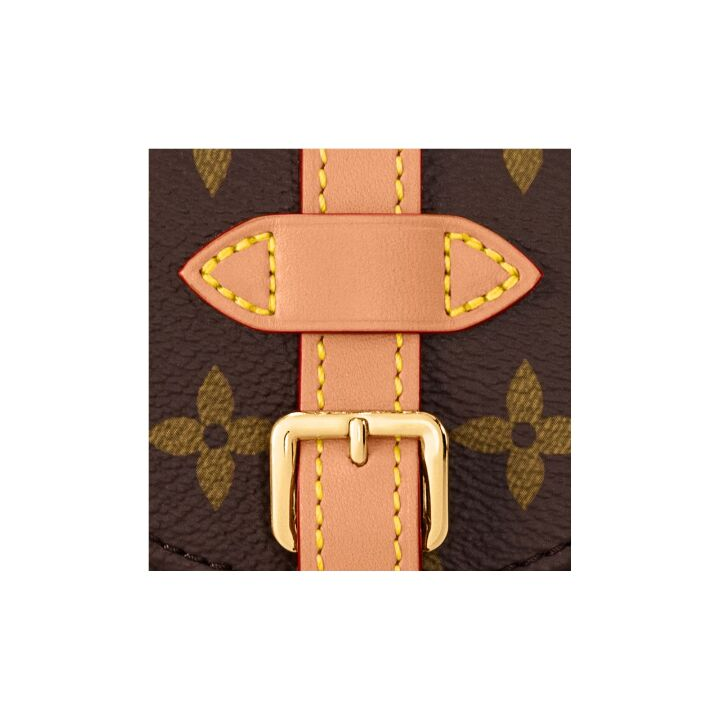 LOUIS VUITTON 老花满印可拆卸肩带 帆布拼皮革 双子星 马鞍包单肩斜挎包 迷你 女款 棕色