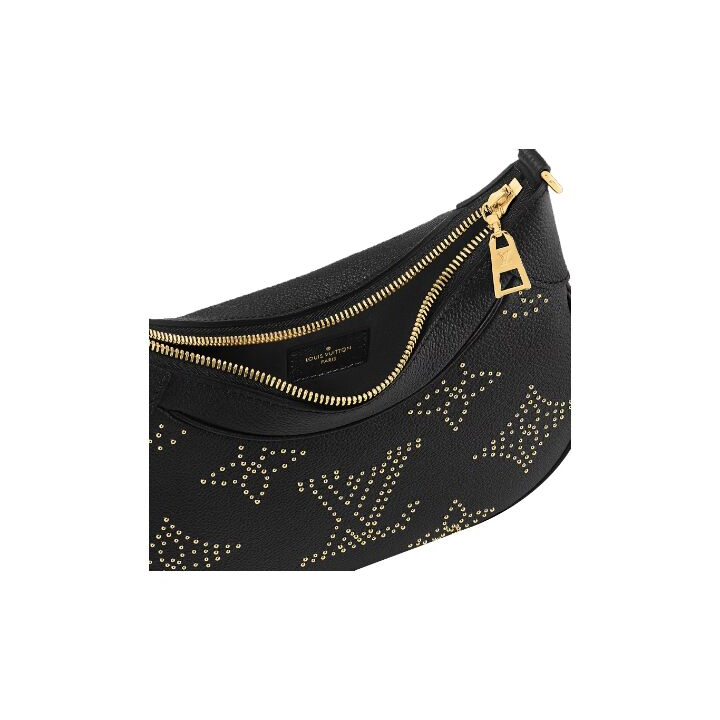 LOUIS VUITTON Bagatelle 经典老花可拆卸可调节肩带 牛皮革 单肩斜挎手提包 女款 黑色
