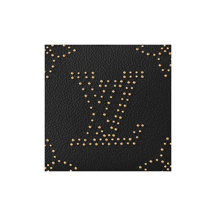 LOUIS VUITTON Bagatelle 经典老花可拆卸可调节肩带 牛皮革 单肩斜挎手提包 女款 黑色