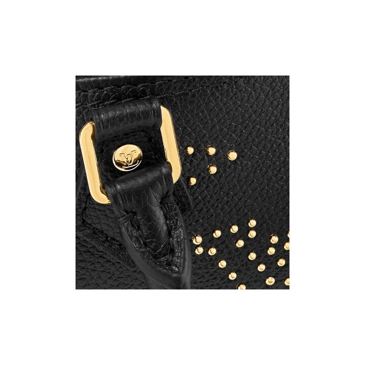 LOUIS VUITTON Nano Speedy 可拆卸肩带拉链开合 粒面牛皮 手提单肩斜挎包 超迷你 女款 黑色