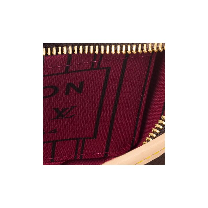 LOUIS VUITTON NEVERFULL BB 通体老花满印可拆卸肩带 涂层帆布拼牛皮饰边 托特包Tote包购物袋子母包手提包 小号 女款 棕色