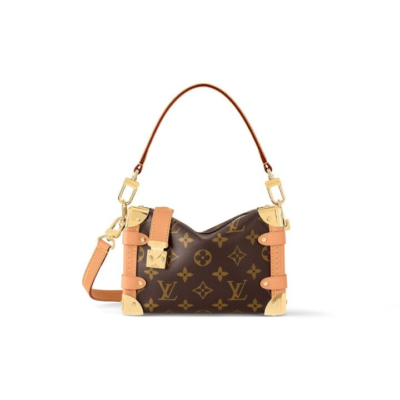 LOUIS VUITTON Saumur BB 双子星可拆卸可调节肩带磁扣开合 牛皮 单肩斜挎手提包 小号 女款 黑色