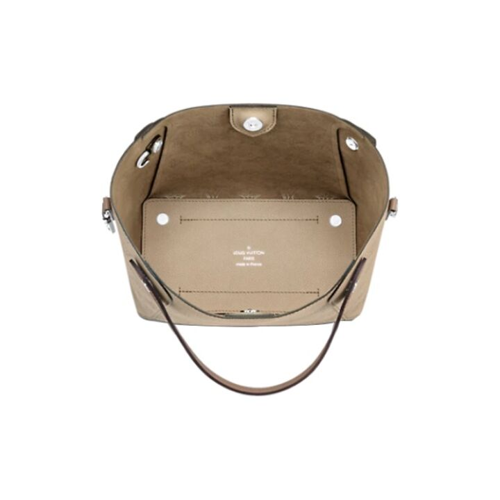 LOUIS VUITTON Hina 镂花穿孔 牛皮革 水桶包托特包Tote包购物袋手提包 小号 女款 大象灰