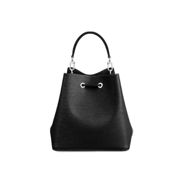 LOUIS VUITTON NOE 抽绳粒面 Epi牛皮 水桶包手提斜挎单肩包 女款 黑色