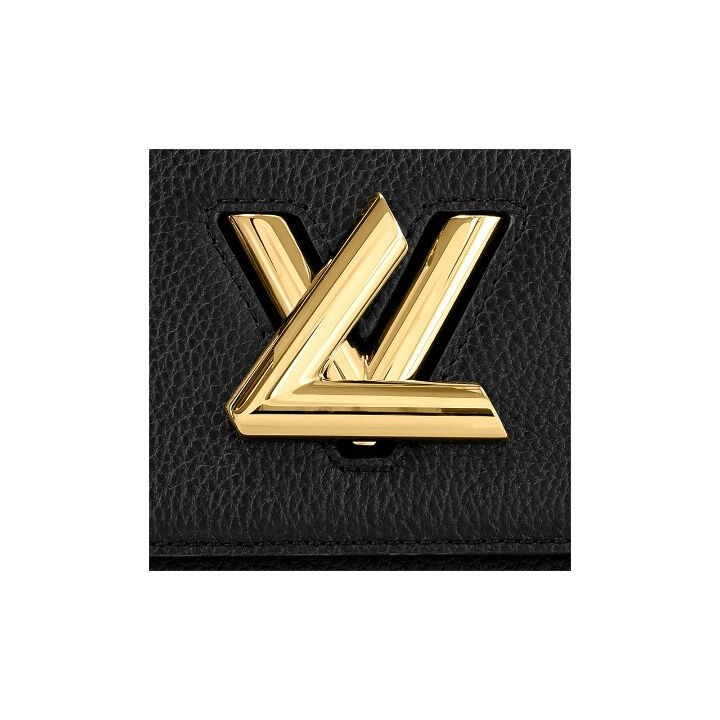 LOUIS VUITTON twist One Handle PM 可拆卸可调节肩带扭锁开合 Taurillon皮革 单肩斜挎手提包 小号 女款 黑色