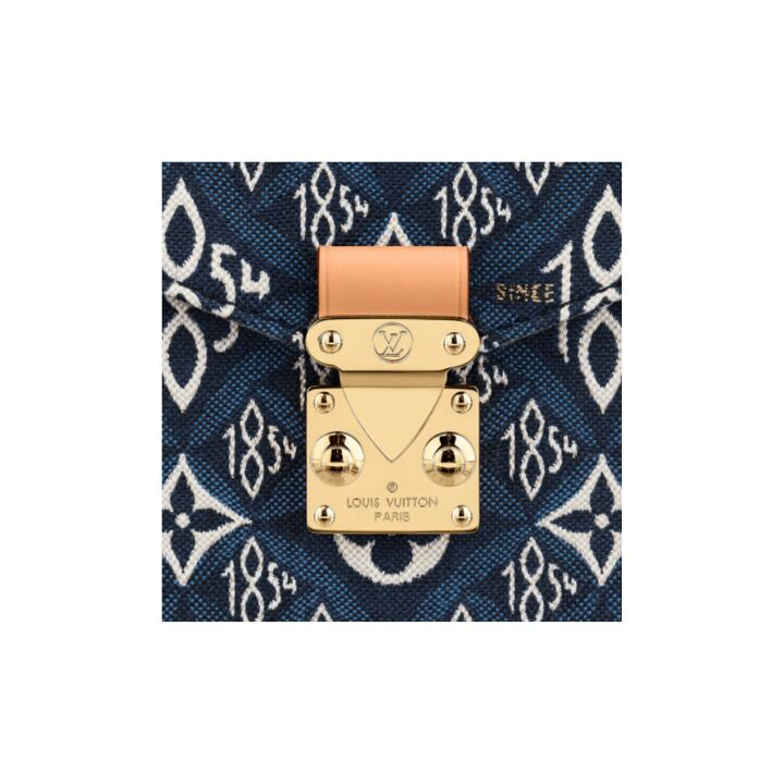 LOUIS VUITTON Pochette Metis Since 1854花纹内隔层 织物 手袋邮差包单肩手提包 中号 女款 蓝色