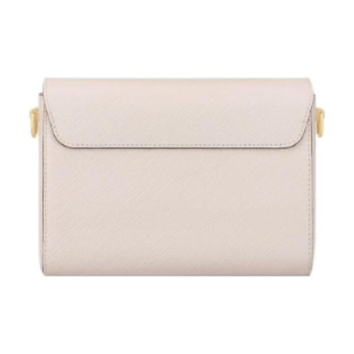 LOUIS VUITTON Twist系列 MM金色扭锁老花挂饰Epi粒面皮革扭扭包单肩斜挎包 中号 女款 樱花粉
