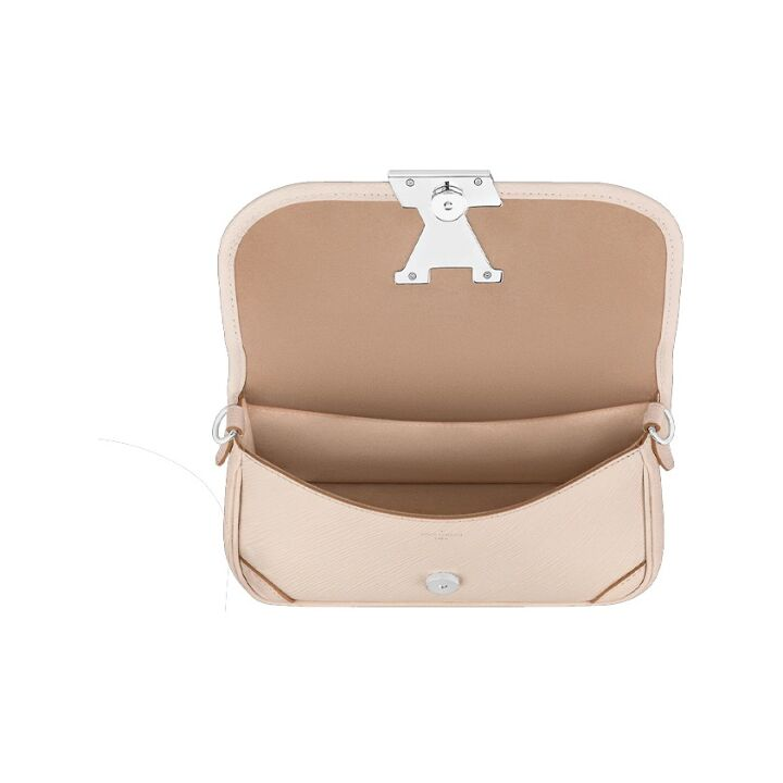 LOUIS VUITTON BUCI手袋ogo标识 Epi粒面牛皮革 斜挎单肩包 女款 米色