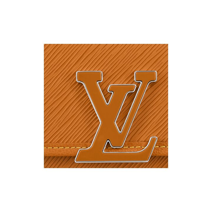 LOUIS VUITTON Buci 树脂Logo标识 Epi粒面牛皮革 单肩斜挎包 女款 焦糖棕黄