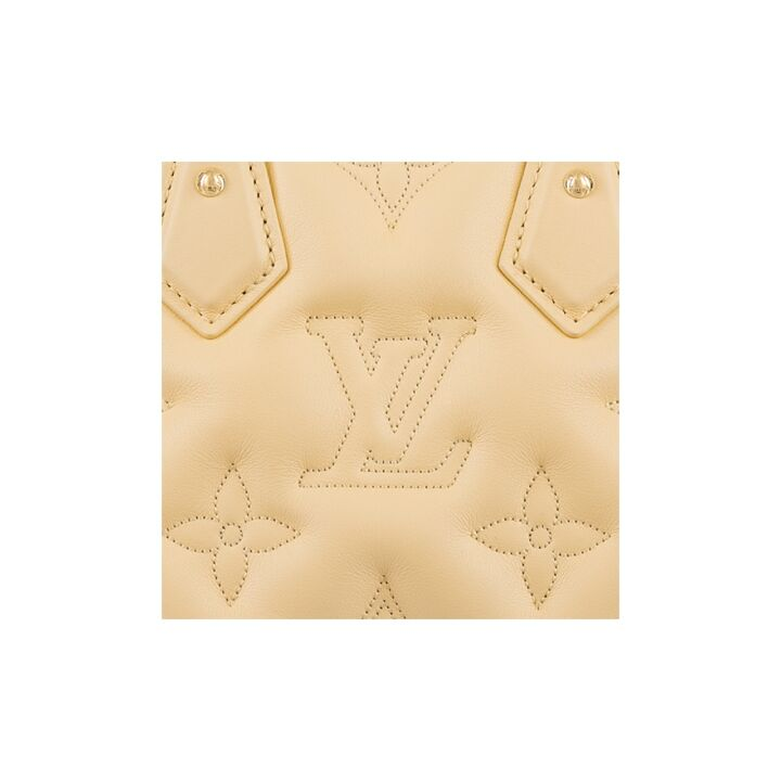 LOUIS VUITTON Alma BB 老花 小牛皮 贝壳包单肩斜挎手提包 小号 女款 黄色