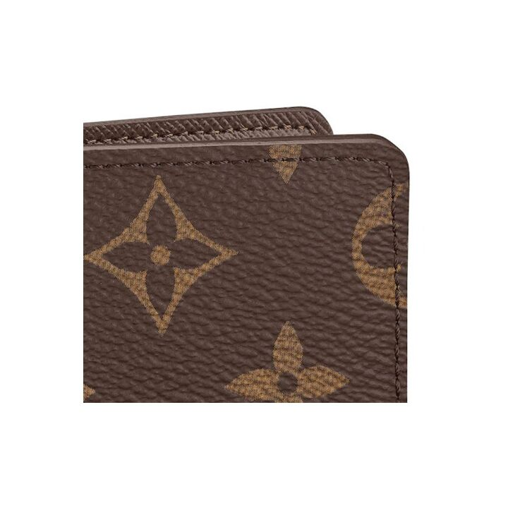 LOUIS VUITTON 经典老花 涂层帆布 卡包钱包 男女同款 棕色