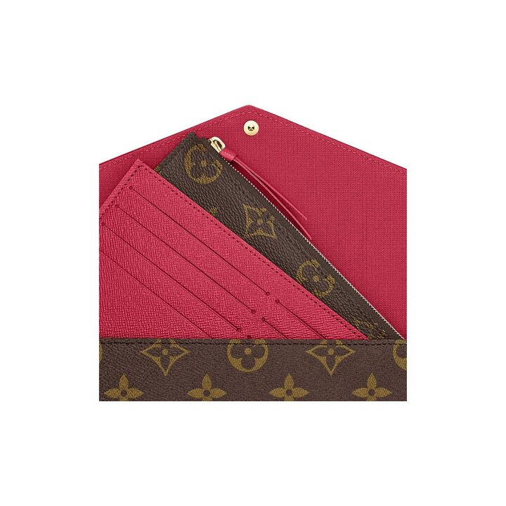 LOUIS VUITTON Felicie Pochette 经典老花 帆布拼牛皮 三合一链条包腋下包手拿单肩斜挎包 女款 棕色 #老版本十字纹内里#