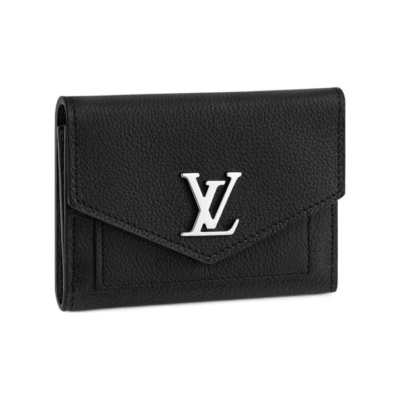 LOUIS VUITTON Sarah 磁扣开合 牛皮 钱夹钱包 男款 深海蓝拼红色