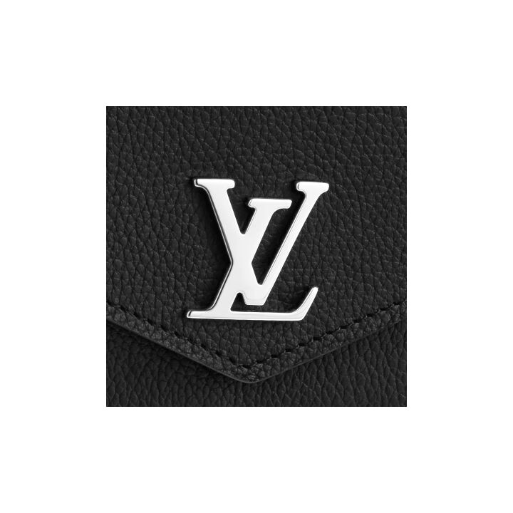 LOUIS VUITTON Portefeuille 金属字母徽标信封翻盖开合 小牛皮 钱包 男款