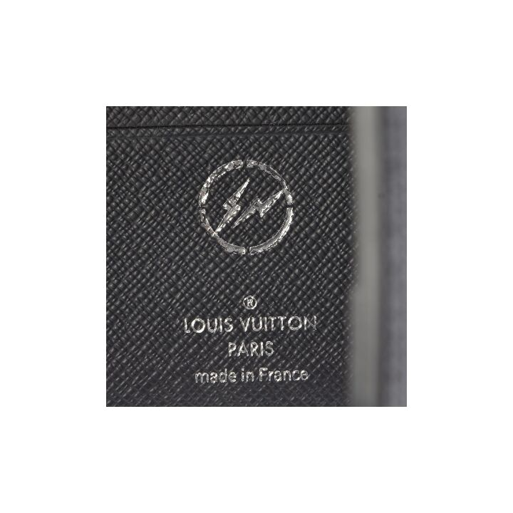 LOUIS VUITTON 老花图案印花双折 涂层帆布 钱包 男女同款情侣款 黑色