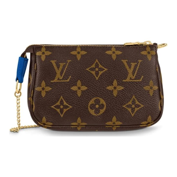 LOUIS VUITTON Pochette Accessories 经典老花 帆布 手拿包麻将包腋下包单肩包 迷你 女款