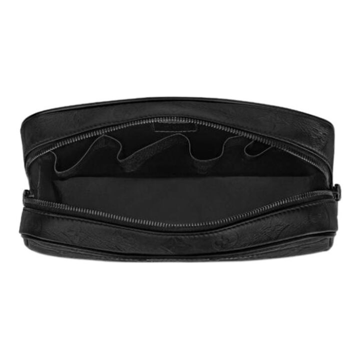 LOUIS VUITTON Shadow 皮革 盥洗包洗漱包 大号 男款 黑色