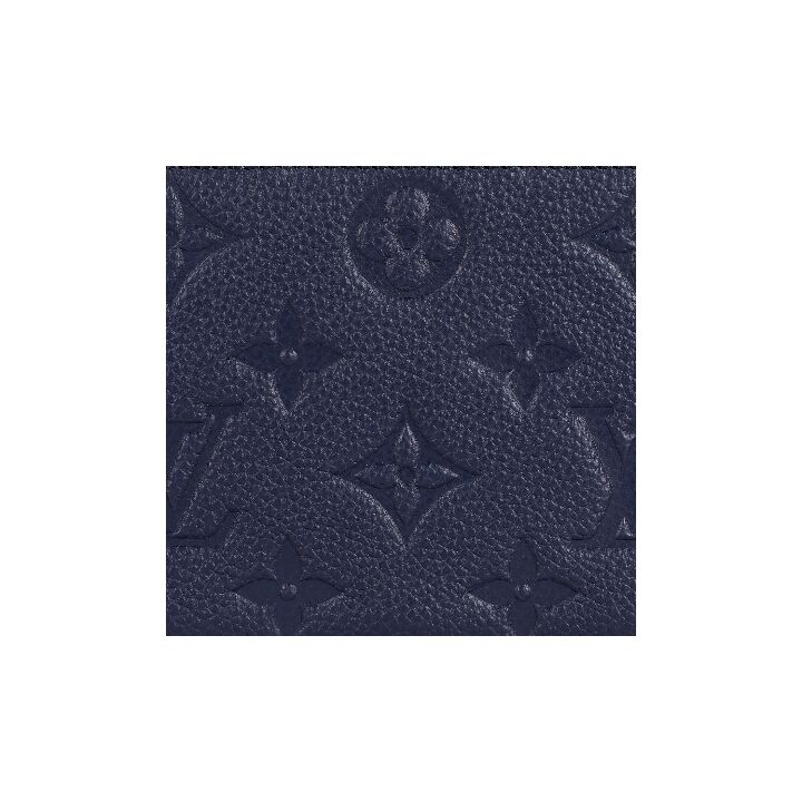LOUIS VUITTON CLMENCE系列预刻复古印花 皮革面 拉链包钱包 男款 深蓝色