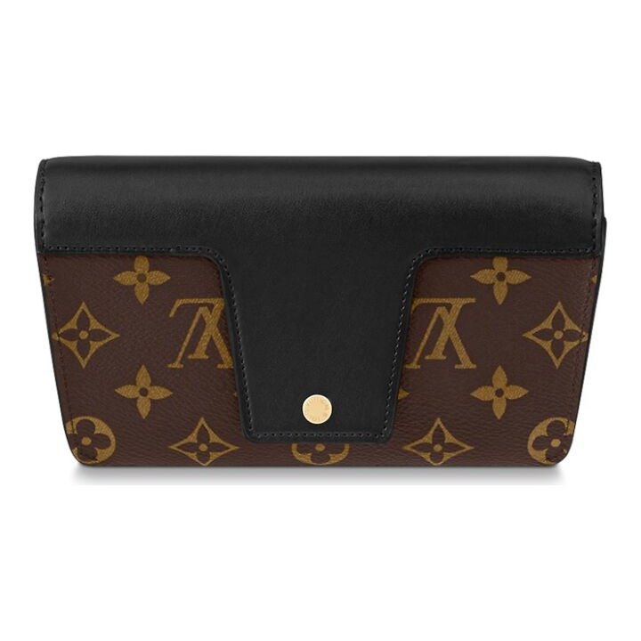 LOUIS VUITTON Padlock On Strap 可拆卸可调节链条 帆布拼牛皮革 腋下包单肩手提包 女款 棕黑色