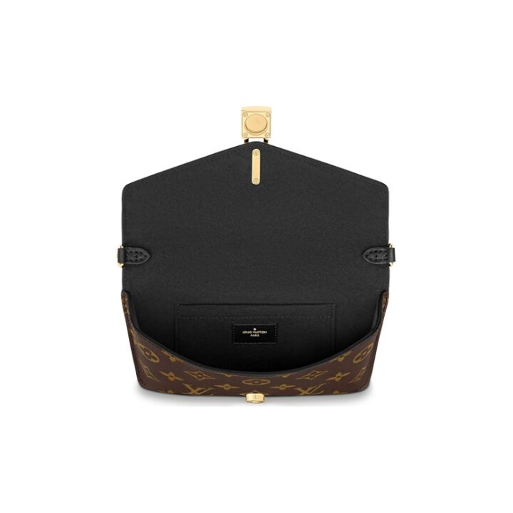 LOUIS VUITTON Padlock On Strap 可拆卸可调节链条 帆布拼牛皮革 腋下包单肩手提包 女款 棕黑色